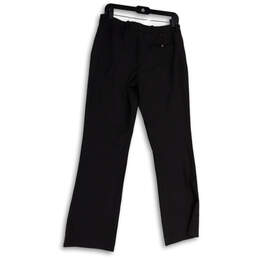 Womens Gray Flat Front Pockets Straight Leg Formal Dress Pants Size 6 alternative image
