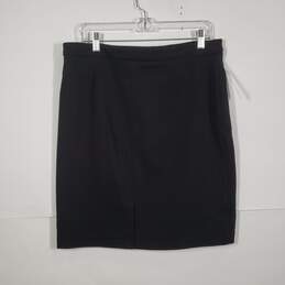 Womens Flat Front Side Zip Knee Length Straight & Pencil Skirt Size 12 alternative image