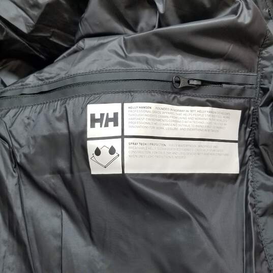 Helly Hansen waterproof black insulated puffer jacket men's M image number 3