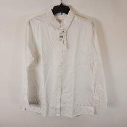 Foxcroft NYC Women White Button Up Blouse 6 NWT