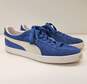 PUMA Select Classic Plus Blue Suede Sneakers Men's Size 11 image number 1