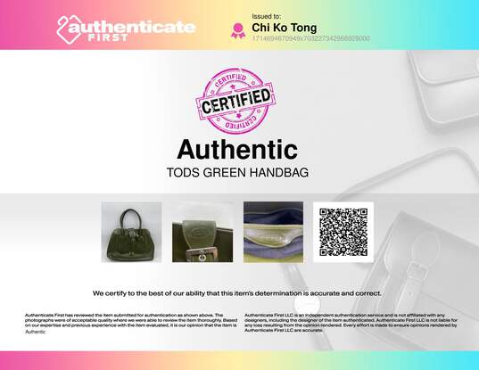Tods Green Handbag image number 9