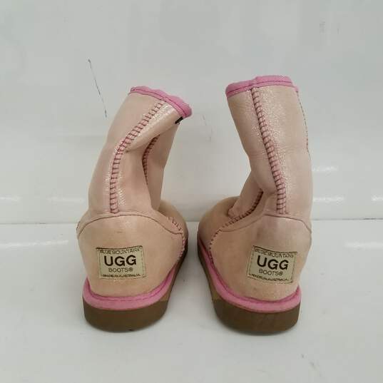 UGG Pink Glitter Boots Size 6 image number 4