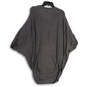 NWT Womens Gray Drape Neck Tight-Knit Pullover Poncho Sweater Size XL image number 2