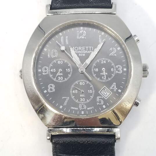 Moretti Chronograph 38mm Double Face Watch 78g image number 1