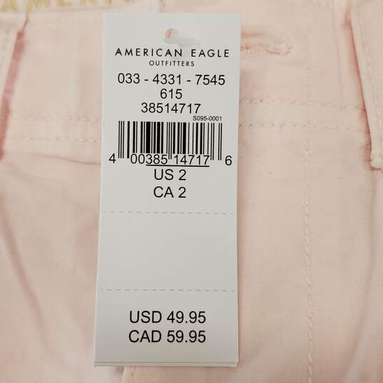 American Eagle Women Pink Shorts Sz 2 NWT image number 4