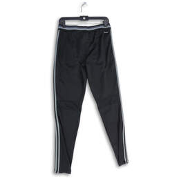 Mens Black Gray Climacool Pockets Skinny Leg Drawstring Sweatpants Size S alternative image
