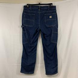 Women's Medium Wash Carhartt Straight Fit Carpenter Jeans, Sz. 14S alternative image