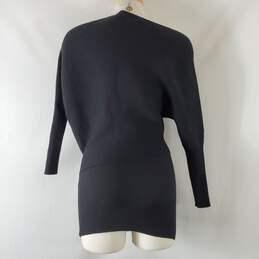 Reiss Women Black Rib Knit One-Shoulder Sweater XS alternative image