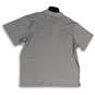 Mens Gray Collared Button Front Short Sleeve Classic Polo Shirt Size XL image number 2