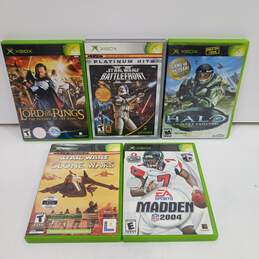 Lot Of 5 Assorted Microsoft XBOX Video Games
