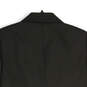 Women Black Striped Notch Lapel Long Sleeve Two Button Blaze Size 8 image number 4