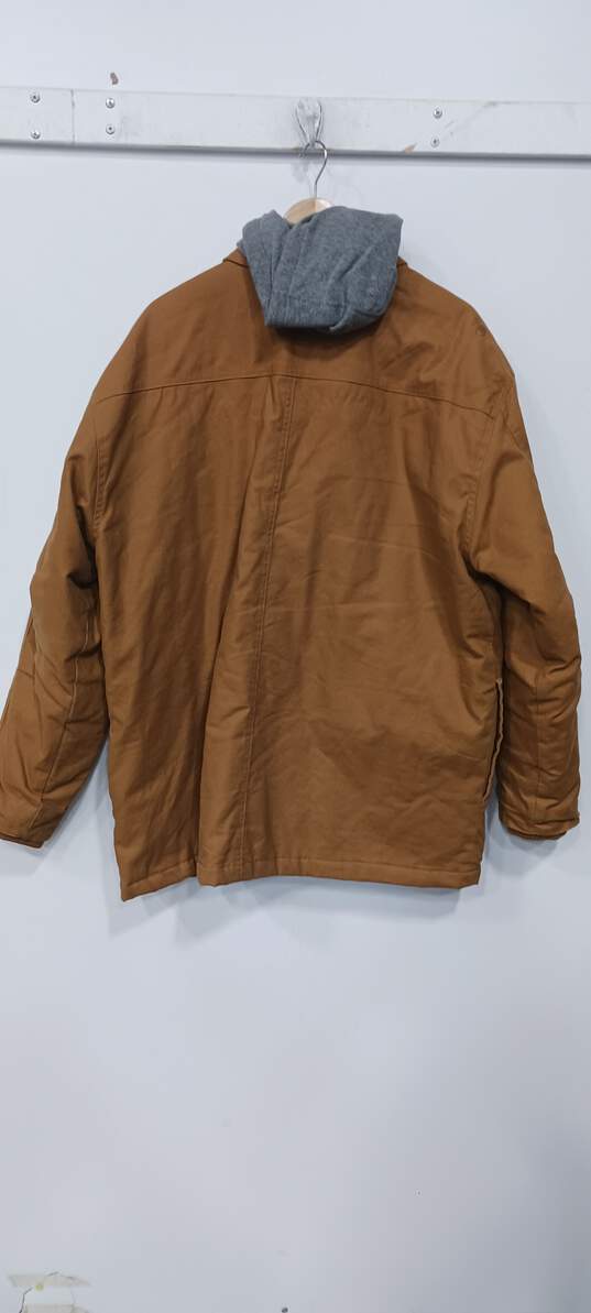 Men’s Wrangler Quilted Lined Shirt Jacket Sz 2XL image number 2