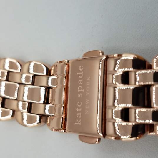 Buy the Kate Spade Stainless Steel Apple Watch Band, Rose Gold Tone |  GoodwillFinds