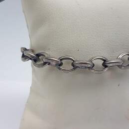 Milor Sterling Silver Rolo Chain 7 1/2 Inch Bracelet 23.1g alternative image