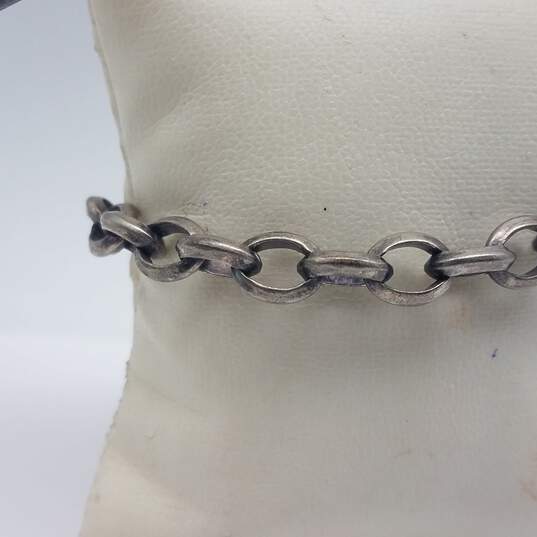 Milor Sterling Silver Rolo Chain 7 1/2 Inch Bracelet 23.1g image number 2