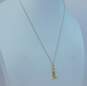 14K Yellow Gold Lighthouse Pendant Necklace 2.4g image number 2
