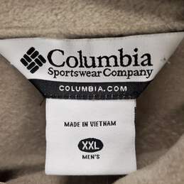 Columbia Men Brown Fleece Sweater 2XL