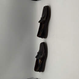 Mens Nevis Bit 11873-601 Brown Leather Moc Toe Slip-On Loafer Shoes Sz 9.5M