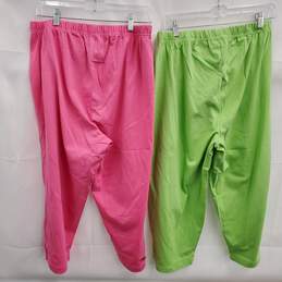 The Quacker Factory Women's Cotton Lounge Pants 2 Pairs Lot - Size Large alternative image