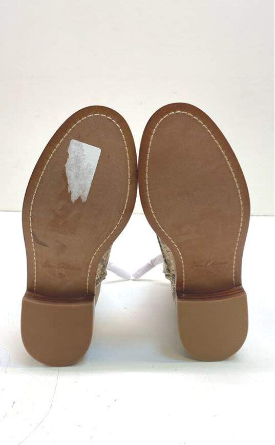 Sam Edelman Nina Snake Print Brown Combat Boots Size 7.5 image number 6
