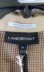 Lane Bryant Women Brown Plaid 2 Pc Set Suit Sz 26 image number 3