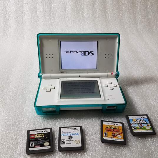Nintendo DS Lite Handheld Game Console W/ Games image number 3