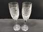Pair of 10" Glass Champagne Glasses image number 1