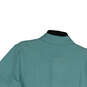 Mens Blue Short Sleeve Collared Side Slit Pullover Polo Shirt Size Large image number 4
