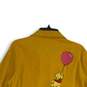 Disney Womens Yellow Pooh & Friends Spread Collar Button-Up Shirt Size Large image number 4