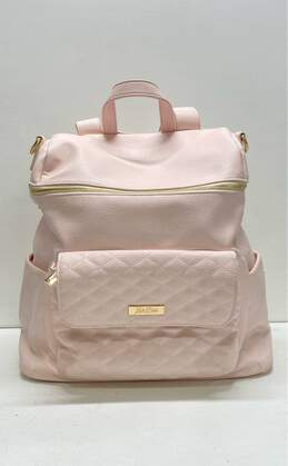 Luli Bebe Pink Vegan Leather Diaper Bag