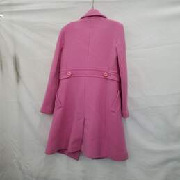 Tara Jarmon Pink Wool Blend Coat Size 38 alternative image