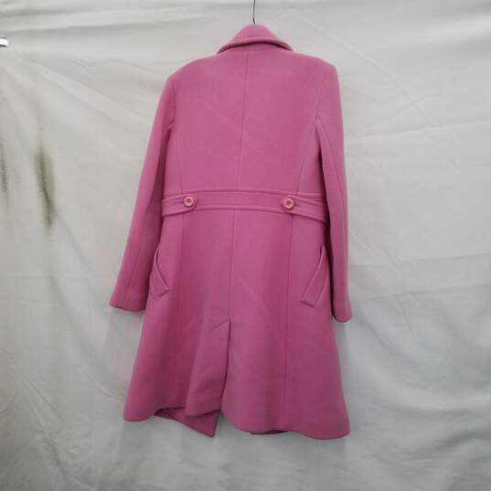 Tara Jarmon Pink Wool Blend Coat Size 38 image number 2