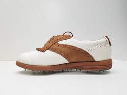 Etonic Stabilites Tan White Lace Up Golf Shoes Size 9M alternative image