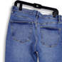 Womens Blue Denim Medium Wash Stretch Pockets Straight Leg Jeans Size 10 image number 4
