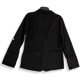 HYFVE Womens Black Notch Lapel Single Breasted One Button Blazer Size Large alternative image