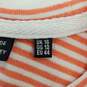 Superdry Women Pink Striped Graphic Tee Sz 12 image number 4