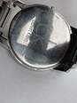 Mens Silver-Tone Round Water Resistant Stainless Steel Swiss Wristwatch image number 2