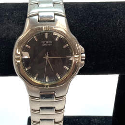 Designer Citizen Elegance 1032-S65653 Silver-Tone Round Analog Wristwatch
