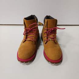 Timberland Women's Beige & Pink Boots Size 7