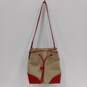 Anne Klein Red And Light Brown Bucket Purse image number 1