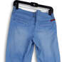 Womens Blue Denim Light Wash Pockets Stretch Straight Leg Jeans Size 29 image number 4