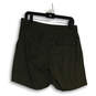 Women’s Green Elastic Waist Pockets Drawstring Bermuda Shorts Size Medium image number 2