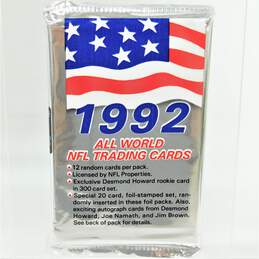 5 Factory Sealed 1992 All World Football Card Packs alternative image