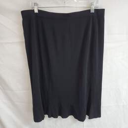 Exclusively Misook Long Black Skirt Women's Size 1X alternative image