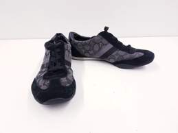 Coach Kelson Signature Black Canvas/Suede Women's Casual Shoes Size 8.5