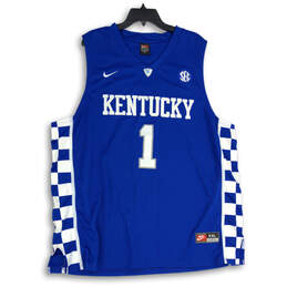 Mens Blue Kentucky Wildcats Devin Booker #1 NBA Pullover Jersey Size XXL