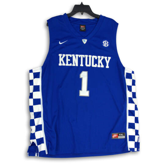 Mens Blue Kentucky Wildcats Devin Booker #1 NBA Pullover Jersey Size XXL image number 1