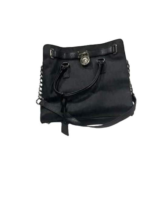 Hamilton Black Leather Satchel Bag image number 1