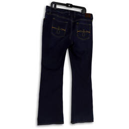 Womens Blue Medium Wash Pockets Regular Fit Denim Bootcut Jeans Size 16W alternative image